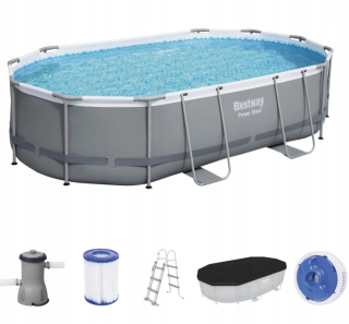 Bestway záhradný bazén s oválnym rámom 427x250x100 cm 56620